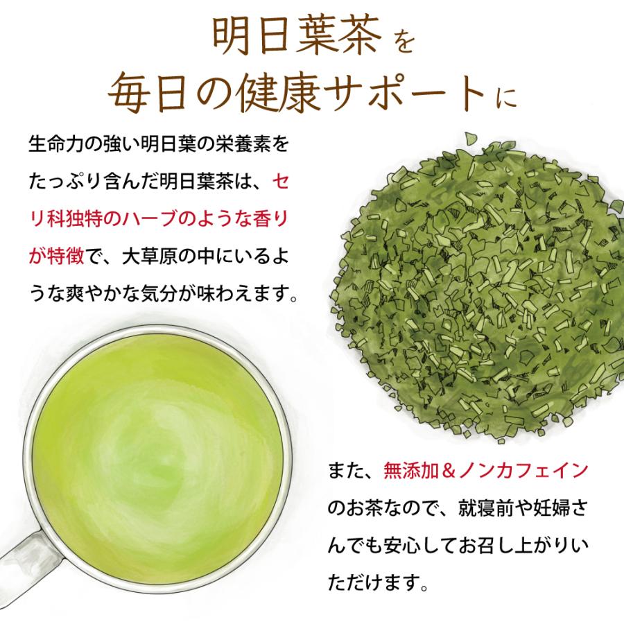 飲む健康野菜。明日も健康でいたいから。国産無農薬の厳選有機明日葉茶。オーガニック明日葉茶ティーバッグ2g50包 | ふくちゃ | 04