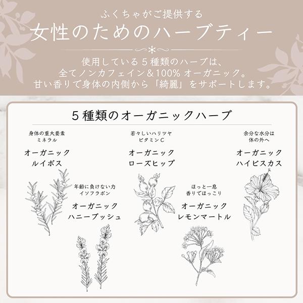 紅茶 ギフト ノンカフェイン 女神のハーブティー 2g × 30包 60g ブレンドティー ブレンド茶 ハーブティー ティーバッグ ふくちゃ 福茶 | ふくちゃ | 02