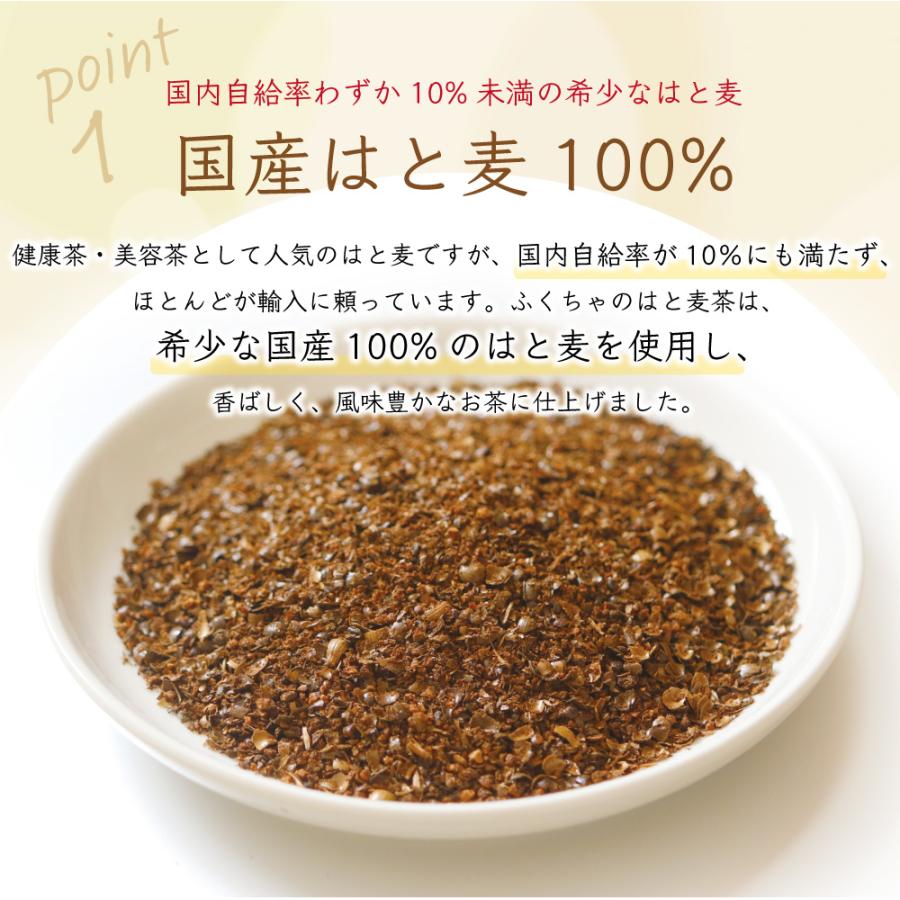 ハトムギ茶 国産 ティーバッグ はと麦茶 はとむぎ茶 はとむぎ 茶 250g(2.5g×100包) マイボトル専用 ノンカフェイン｜fukucha｜06