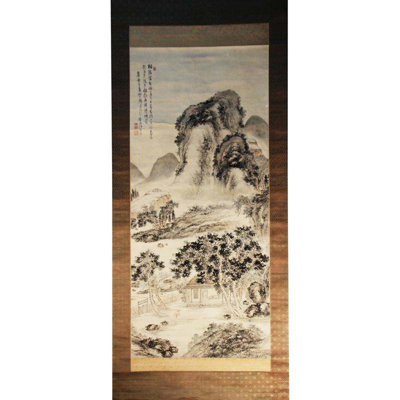 掛軸 帆足杏雨 自画賛 桐陰樓隠図 : 福地書店 Yahoo!ショップ