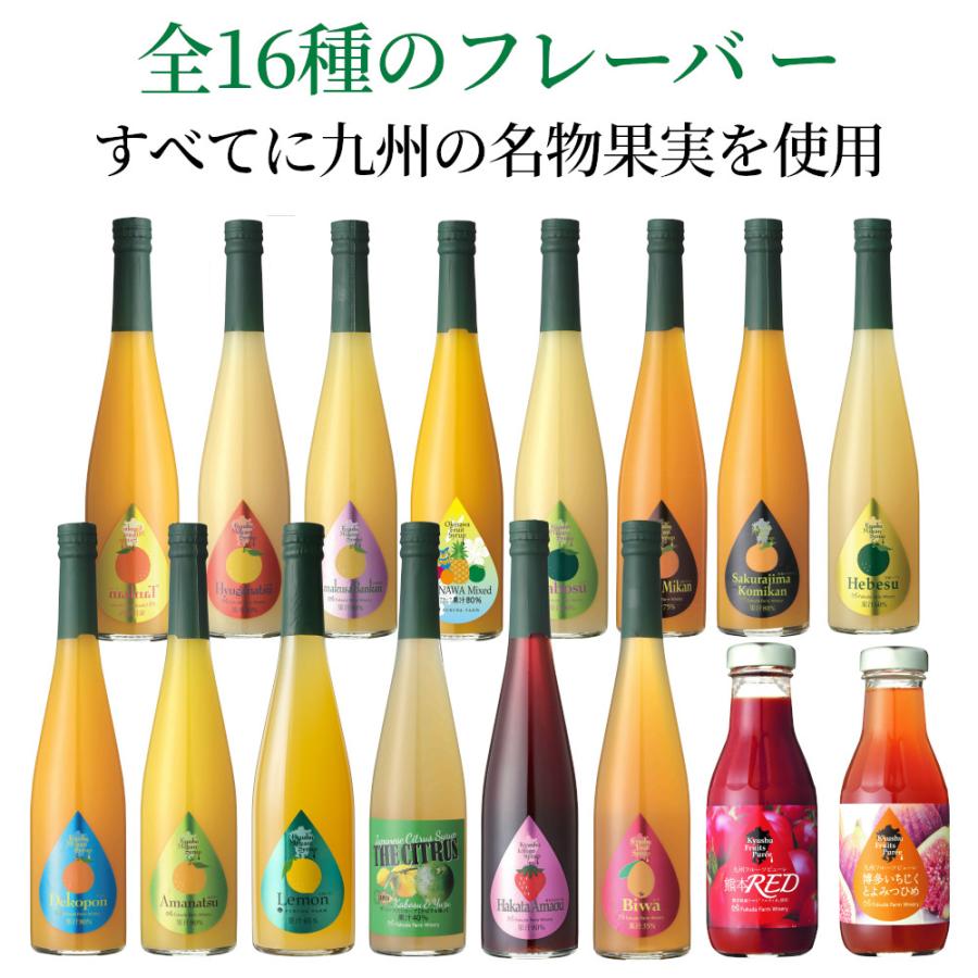 シロップ 割り材 デコポン 希釈タイプ 500ml お酒 ジュース 炭酸 九州果実シロップ 福田農場｜fukuda-farm｜05