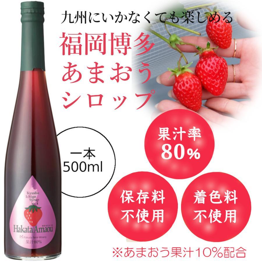 シロップ 割り材 3本セット 500ml 希釈タイプ 送料無料 博多あまおう