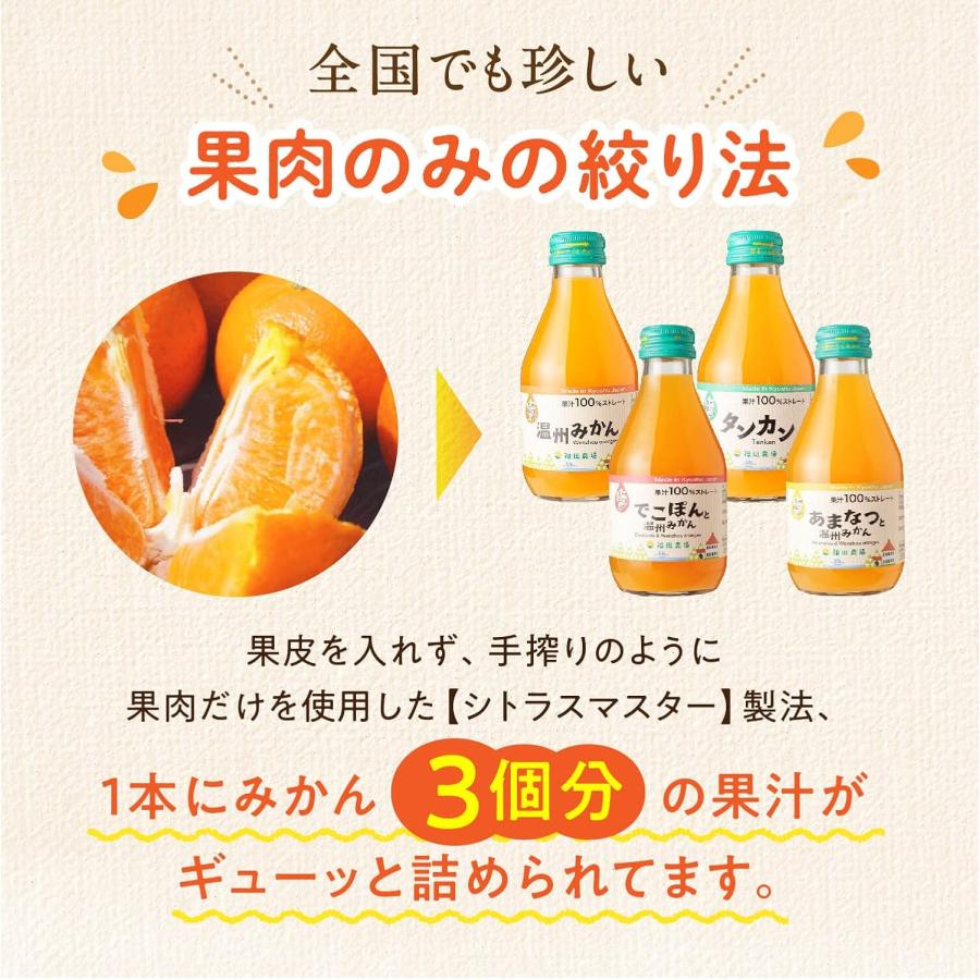 ギフト みかんジュース ストレート おまかせ飲み比べ180ml×10本セット 九州まるごとしぼり 九州 国産 |  | 07