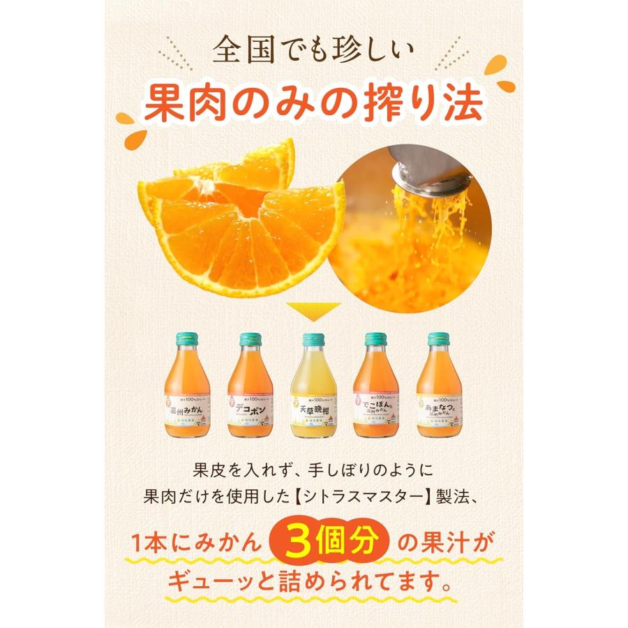 お歳暮 ギフト 2025 みかんジュース ストレート 飲み比べ180ml×10本