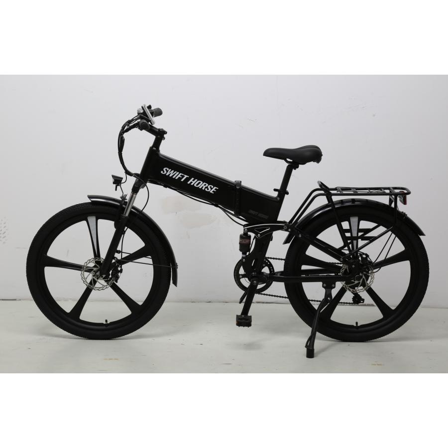 折畳 電動アシスト自転車 5段階アシスト×7段変速の折畳み電動MTB「SWIFT HORSE 2 」｜わくたん