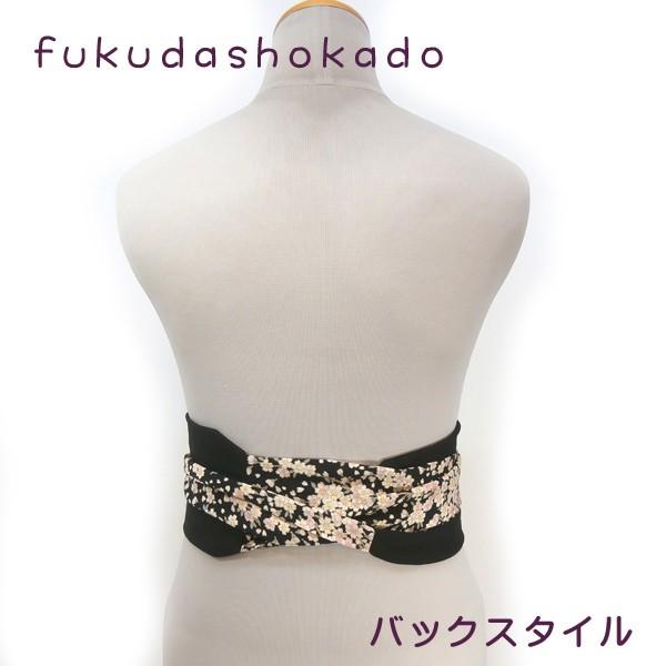 和柄ちりめん サッシュベルト Fc18 6 京都 ポリエステルちりめん 黒地 黒桜 帯 ベルト クリックポスト対応商品 Fc18 6 福田松花堂ストア 通販 Yahoo ショッピング