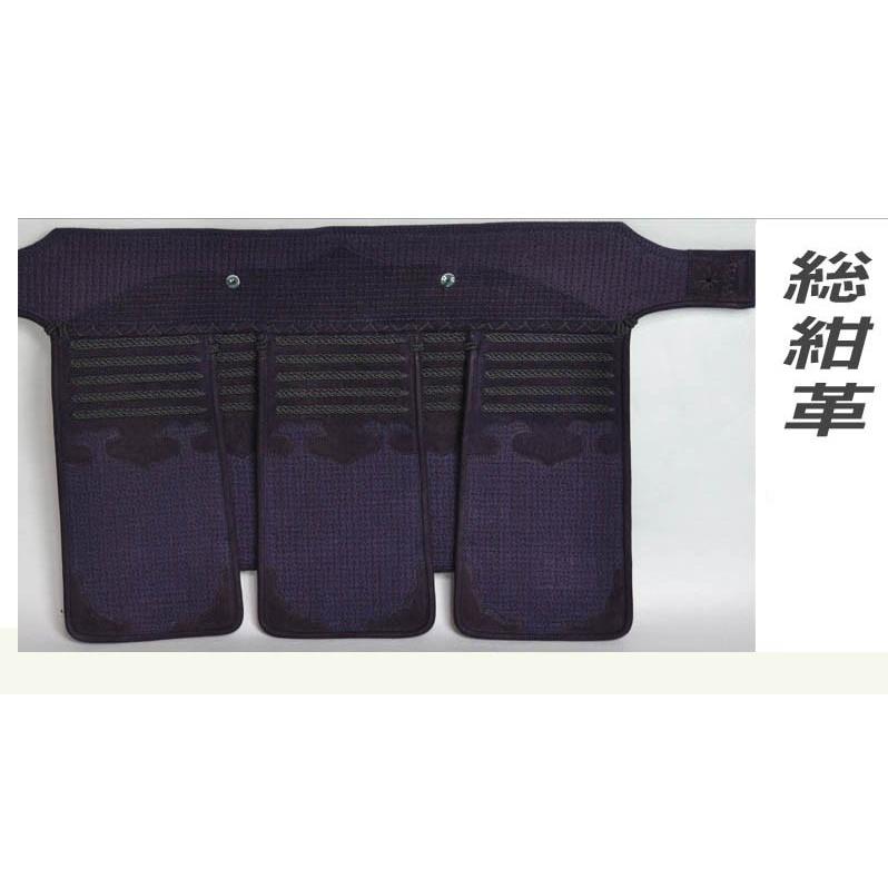 剣道防具 垂 ひこばえ （十字刺し 総紺革） Lサイズ : 剣道JAPAN Yahoo
