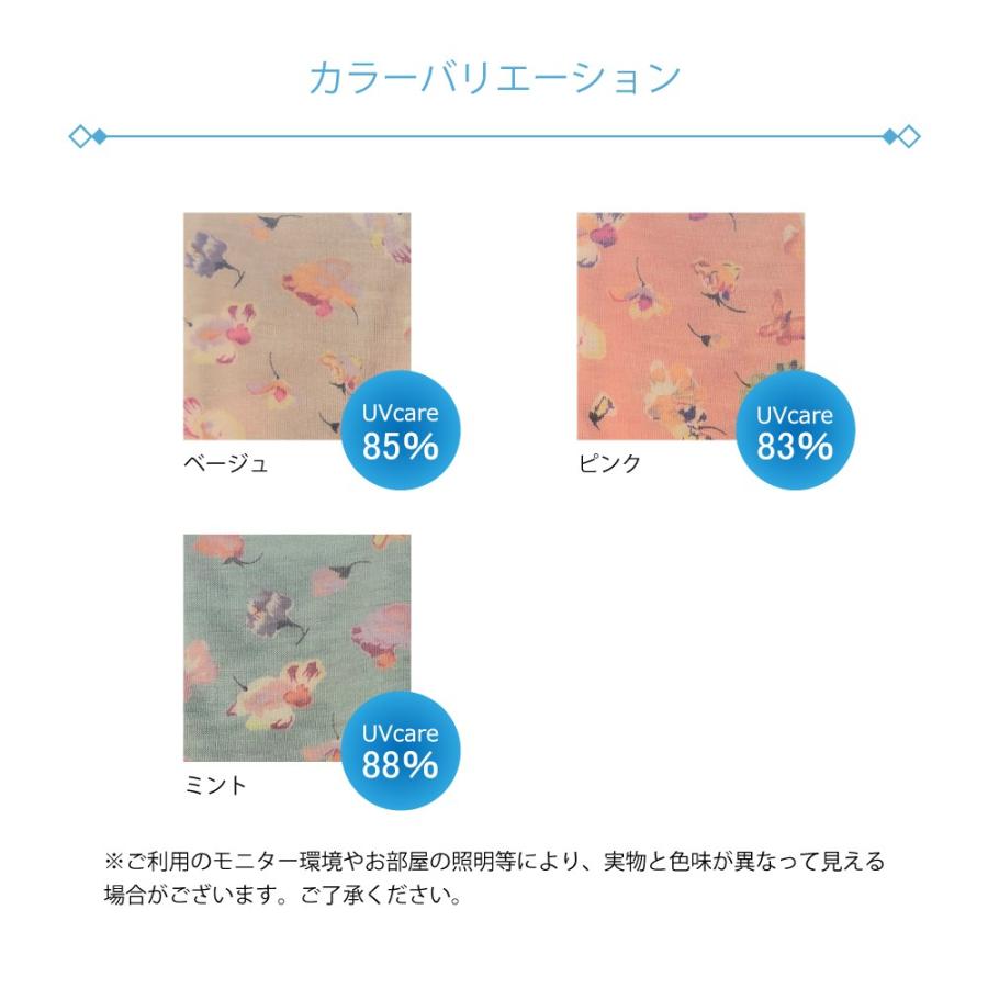 【OPEN期間特別価格！】UVケア　花柄手袋　日焼け対策に　指先までしっかりガード　送料無料 |  | 03