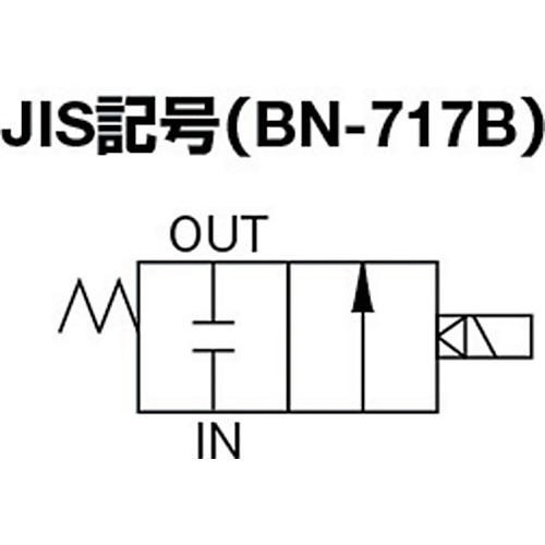 日本精器 ２方向電磁弁１５ＡＡＣ２００Ｖ７１７シリーズ BN-717B-15