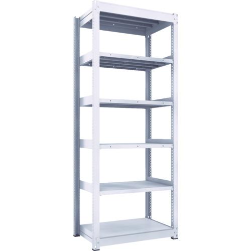 ＴＲＵＳＣＯ　ＴＵＧ型中量ボルトレス棚　４５０ｋｇ　単体型　９５５×６２６×Ｈ２４００　６段　　TUG450-83L-6　116-4277