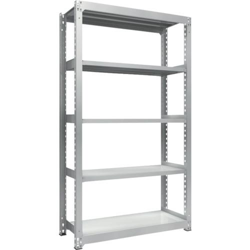 ＴＲＵＳＣＯ　耐食性スチール棚　ＴＺＭ３型中量棚　１２００Ｘ４７１ＸＨ２１００　５段　単体　　TZM3-7455　283-2542