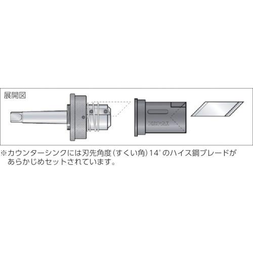 ＮＯＧＡ　４０−８０外径用カウンターシンク９０°ＭＴ−２シャンク　　KP02-150　404-4720｜fukudakk｜02