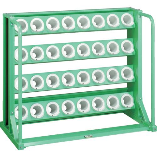 ＴＲＵＳＣＯ　ツーリングラック　ＢＴ・ＮＴ５０兼用　３２個収納　ロック付　ヤンググリーン色　　VTL-48-YG　465-2801