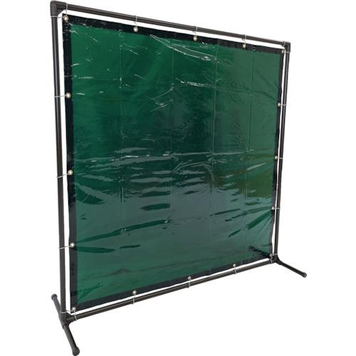 ＴＲＵＳＣＯ　溶接遮光フェンス　１５１５型単体　固定足　緑　　YF1515K-GN　487-5729