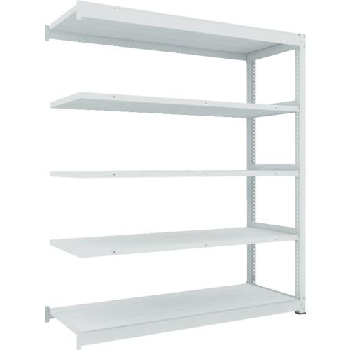 ＴＲＵＳＣＯ　ＴＵＧ型中量ボルトレス棚　６００ｋｇ　連結型　１５００×９２６×Ｈ２１００　５段　　TUG600-75Z-5B　756-0303