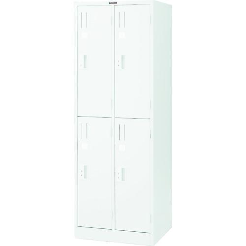 ＴＲＵＳＣＯ　スタンダードロッカー　４人用　２列２段　シリンダー錠　ホワイト　　WL22　855-7813
