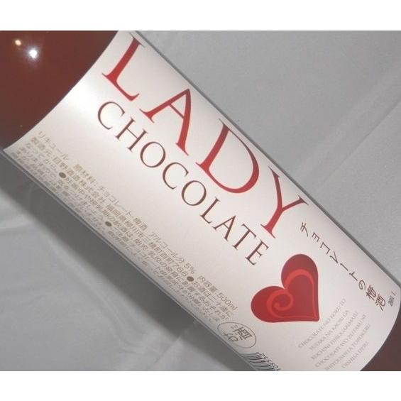 レディチョコレート チョコレートの梅酒 [バレンタイン] 500ml 柳川酒造 5度 [お取り寄せ]｜fukudasaketen