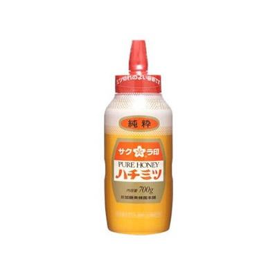 加藤美蜂園本舗　サクラ印純粋はちみつ 700g【8本セット】 加藤美蜂園本舗 サクラ印純粋はちみつ 700g : ドラッグフォーユー