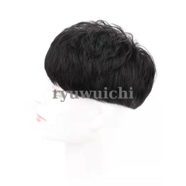 ウィッグ メンズ 短髪 フルウィッグ 自然 人毛 ショートウィッグ 男性 かつら 薄毛 円形脱毛 脱毛症 増毛 つむじ 薄毛隠し ウィッグ 部分ウィッグ | ブランド登録なし | 10