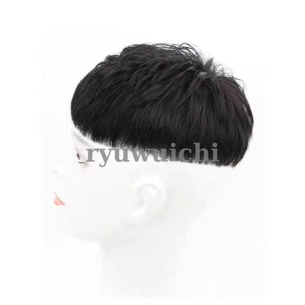 ウィッグ メンズ 短髪 フルウィッグ 自然 人毛 ショートウィッグ 男性 かつら 薄毛 円形脱毛 脱毛症 増毛 つむじ 薄毛隠し ウィッグ 部分ウィッグ | ブランド登録なし | 11