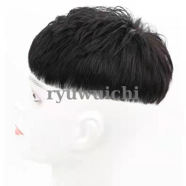 ウィッグ メンズ 短髪 フルウィッグ 自然 人毛 ショートウィッグ 男性 かつら 薄毛 円形脱毛 脱毛症 増毛 つむじ 薄毛隠し ウィッグ 部分ウィッグ | ブランド登録なし | 12