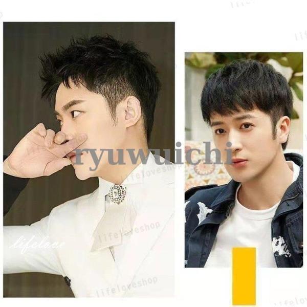 ウィッグ メンズ 短髪 フルウィッグ 自然 人毛 ショートウィッグ 男性 かつら 薄毛 円形脱毛 脱毛症 増毛 つむじ 薄毛隠し ウィッグ 部分ウィッグ | ブランド登録なし | 02