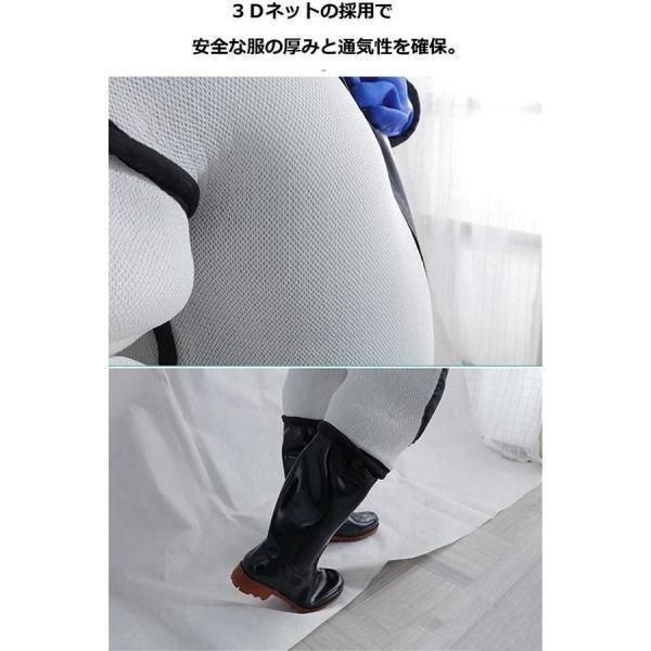スズメ蜂 防護服 スズメバチ駆除用蜂防護服 フェイスネット付き 通気性 つなぎ服 害虫駆除 虫よけ 作業服 保護装備 万全防護服 保護装備 通気性 | ブランド登録なし | 04