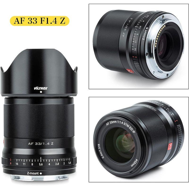 希少希少VILTROX AF 33mm F1.4 Zマウント 単焦点 広角レンズ APS-C Nikon Zマウント用 交換レンズ Zfc Z30  交換レンズ
