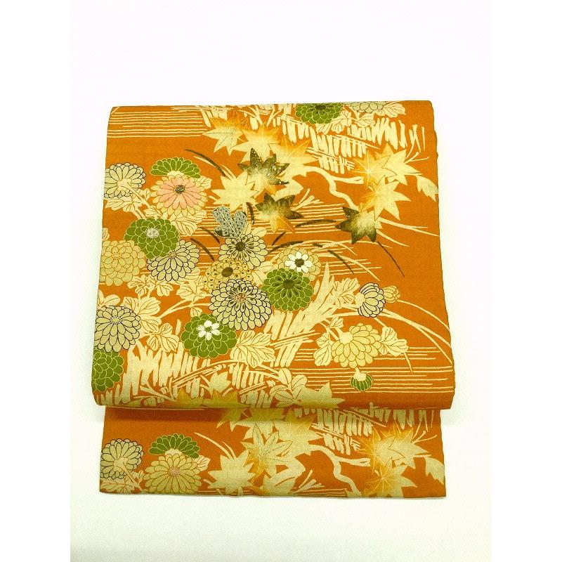 平和屋着物▽太鼓柄袋帯　スリーシーズン帯　春　夏　秋　すくい織　花鳥文　金糸　正絹　逸品　DAAY1551ps 平和屋着物＊夏物 太鼓柄袋帯 唐織 薄 金銀糸 正絹 逸品 未使用