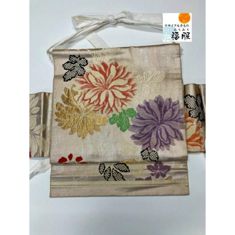 只今お買い得クーポン発行中] 作り帯 袋帯 簡単袋帯 中古 付け帯 正絹 