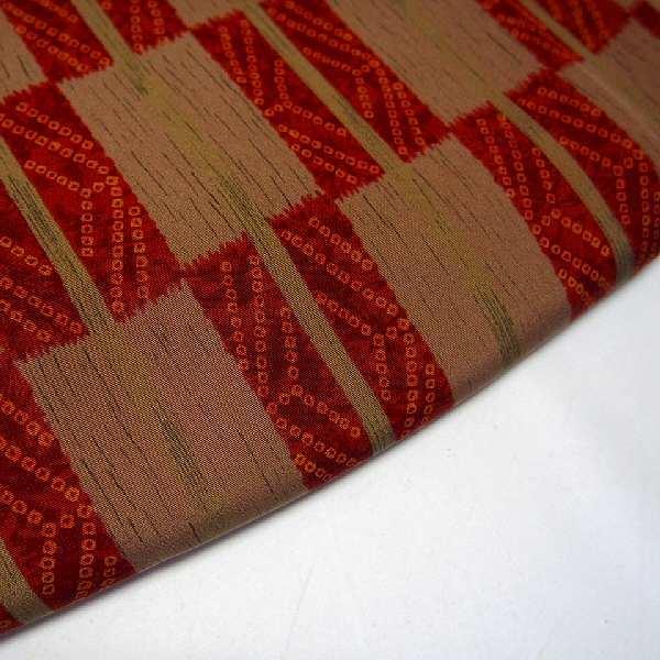 25％OFFクーポン発行中/値下げしました。 【中古】 小紋 正絹 白茶地に  