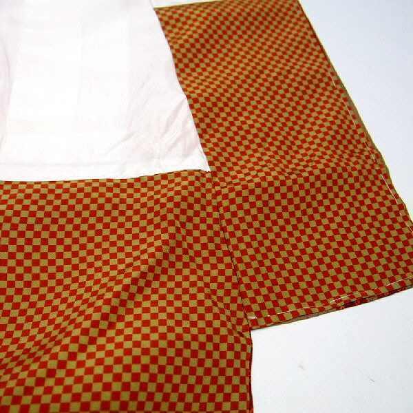 25％OFFクーポン発行中/値下げしました。 【中古】 小紋 正絹 白茶地に  