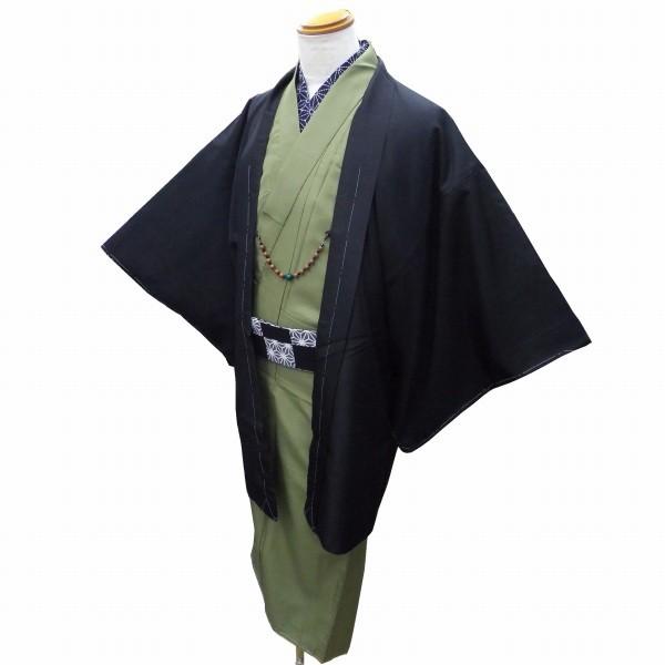 上質で快適 Offセール 新品 男物 羽織 M L Ll の3サイズ フラットな黒無地 化繊 袷 洗える男着物 新宿店在庫ttb 送料無料 裄74 5cm 人気ショップが最安値挑戦 Cygen Eu