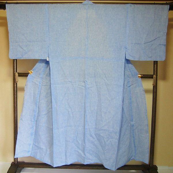 男物 夏着物 Lサイズ 麻 選べる5色 福服オリジナル 単衣 nk 裄74