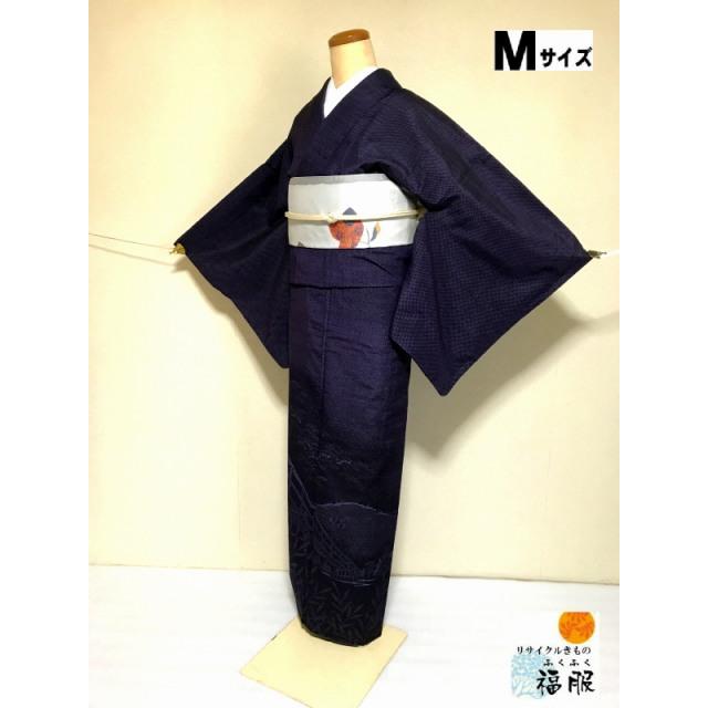 トールサイズTL 紬地訪問着蒔き糊遠山