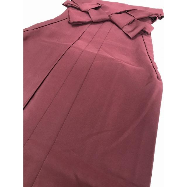 ☆新品未使用☆女性用化繊エンジ系袴　行灯袴　Mサイズ 女袴 化繊 赤茶 エンジ色の無地 紐下83 行灯袴 : リサイクルきもの福服