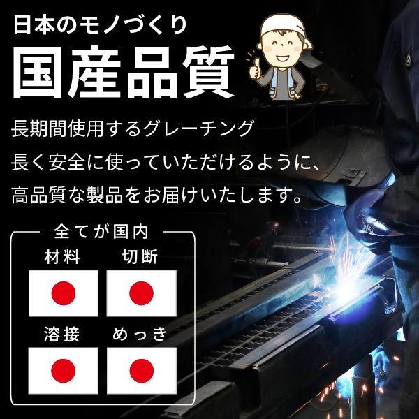 訳あり 未使用 溜め桝用 四面ツバ付きグレーチング 並目 ノンスリップタイプ ます穴180用 歩道用 OKEX-3 18-19 日本製｜fukuhachi290207｜06