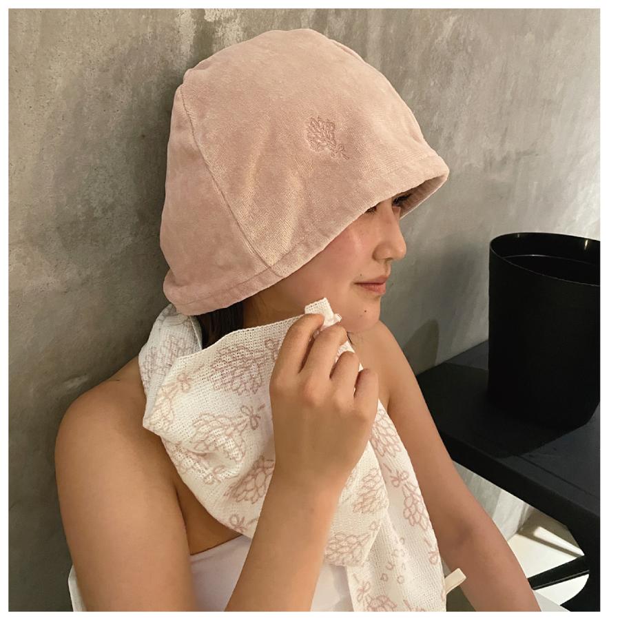 coco sauna サウナハット レディース ピンクベージュ 日除け用