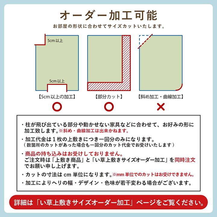 イケヒコ　い草ラグ 花ござ カーペット 格子柄 和室 団地間6畳 (約255×340）レイクブルー　4350026｜fukuhirado｜17