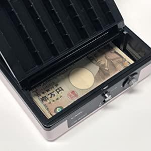 文具 746522 カール キャッシュボックス CB-8250-P ピンク 手提げ金庫