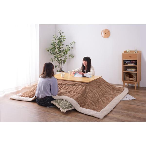 東谷 薄掛コタツ布団 230×190cm 長方形  ベージュ KK-142BE |b03 東谷 薄掛けコタツ布団 長方形 KK-142BE W190×D230 完成品 : ふくひら
