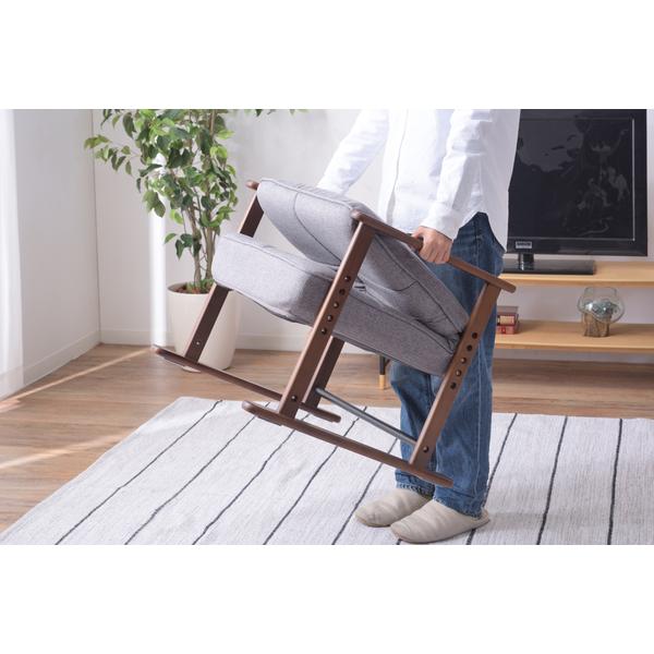 東谷 高座椅子S LSS-34GY W56×D56.5〜74.5×H67.5〜85×SH29/32/35/38