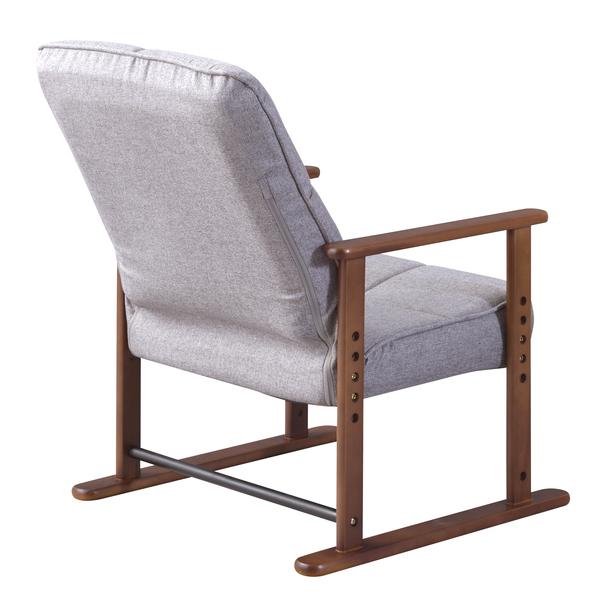 新品　高座椅子 S グレー LSS-34GY プレゼント 東谷 高座椅子S LSS-34GY W56×D56.5〜74.5×H67.5〜85×SH29/32/35/38