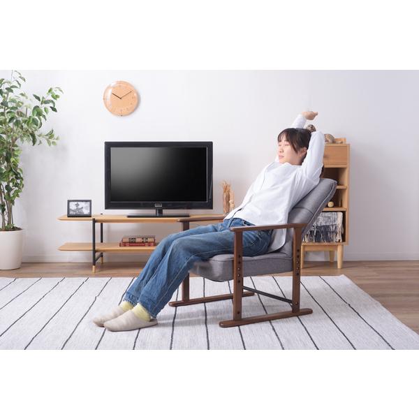 東谷 高座椅子S LSS-34GY W56×D56.5〜74.5×H67.5〜85×SH29/32/35/38