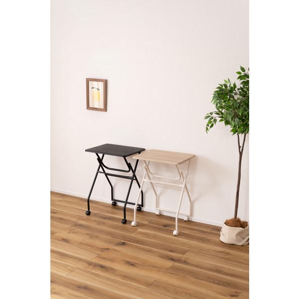 東谷 折りたたみ式テーブル ハイテーブル キャスター付き 移動 転がる