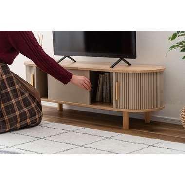 東谷 TAP-422BE ローボード テレビ台 サイドボード 収納付き 天然木