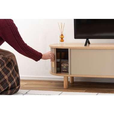 東谷 TAP-422BE ローボード テレビ台 サイドボード 収納付き 天然木