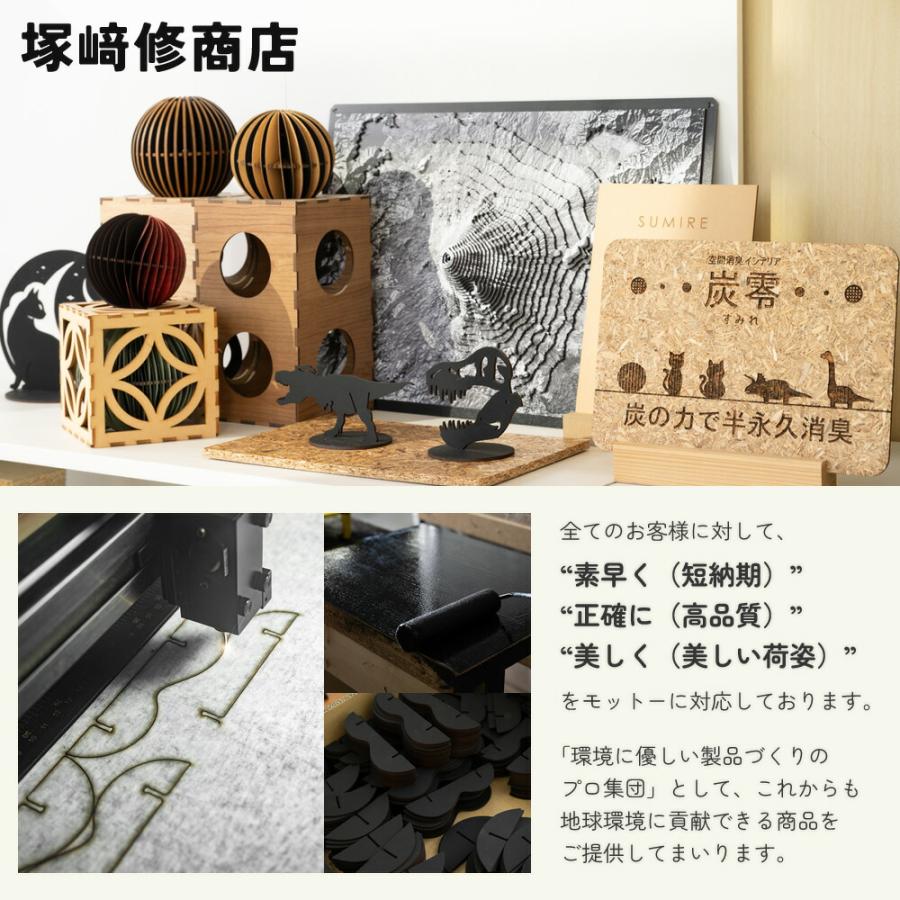 空間消臭インテリア 炭零 トリケラトプス 塚崎修商店 環境に優しい製品 