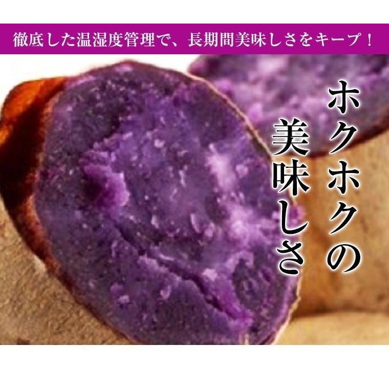 新鮮 紫色 さつまいも 複数 紫芋 ML (1本100～500g) 4kg 発送期間8月下旬～10月