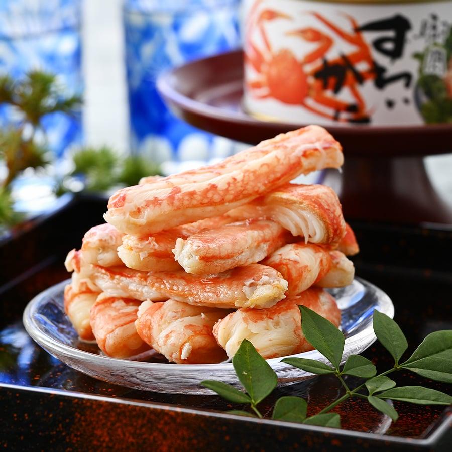 贈答用カニ6缶詰合せギフトセット（A）ずわいがに脚肉100% 3缶+紅ずわいがにほぐし脚肉入り 3缶 家飲みおつまみ 高級 福井缶詰 |  | 03